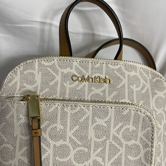 Calvin Klein backpack. Tan. Never used. With tags. - Picture 9 of 13